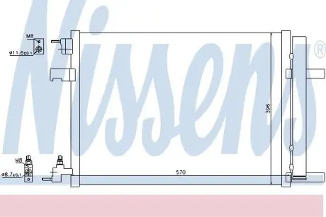 Радіатор кондиціонера First Fit NISSENS 940134