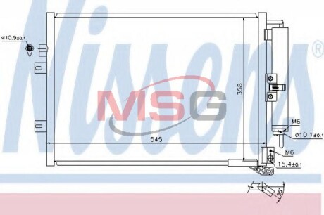 Радиатор кондиционера NISSENS 940142