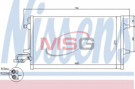 Конденсер кондиціонера NISSENS 940154