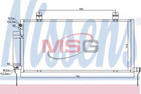 Радiатор кондицiонера NISSENS 940164