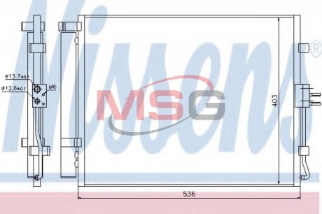 Радиатор кондиционера NISSENS 940217