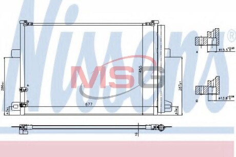 Радiатор кондицiонера NISSENS 940225