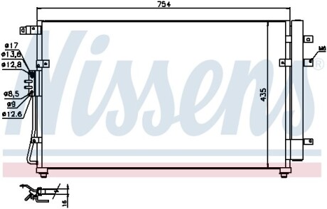 Конденсер кондиціонера NISSENS 940269