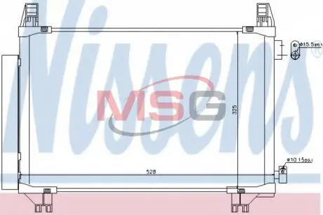 Конденсер кондиционера NISSENS 940270