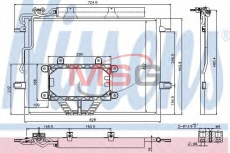 Радиатор кондиционера NISSENS 940325