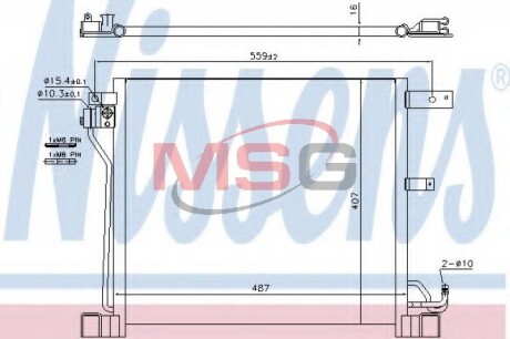 Радіатор кондиціонера NISSENS 940338