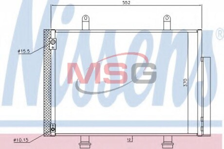 Радіатор кондиціонера NISSENS 940356