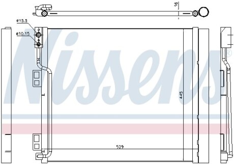 Радиатор кондиционера NISSENS 940386