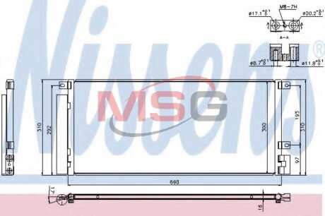 Радиатор кондиционера NISSENS 940388