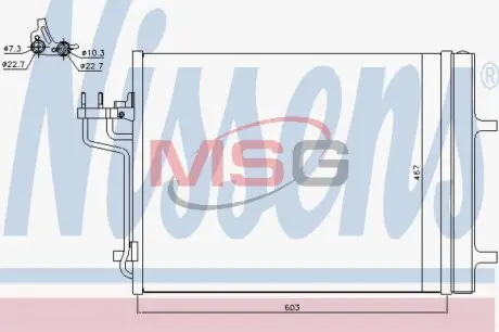 Радіатор кондиціонера First Fit NISSENS 940398