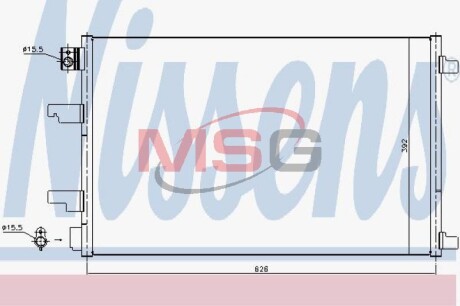 Радиатор кондиционера NISSENS 940402