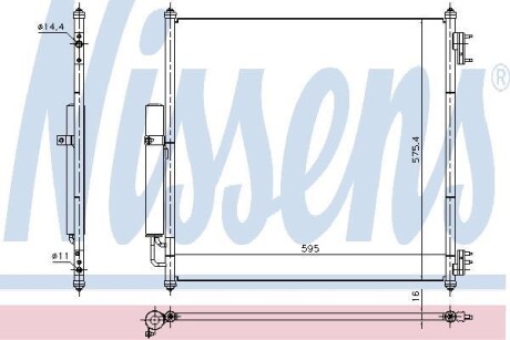 Радиатор кондиционера NISSENS 940408