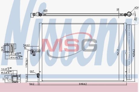 Радиатор кондиционера NISSENS 940412