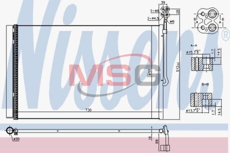 Радiатор кондицiонера NISSENS 940415