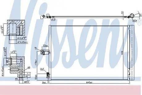 Радіатор кондиціонера NISSENS 940420