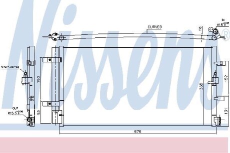 Радiатор кондицiонера NISSENS 940430