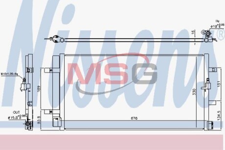 Радіатор кондиціонера VAG NISSENS 940453