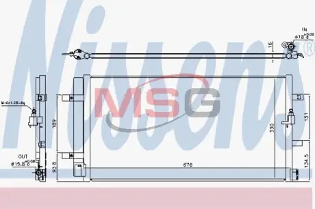 Радіатор кондиціонера VAG NISSENS 940453