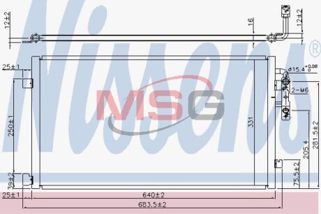 Радіатор кондиціонера First Fit NISSENS 940457