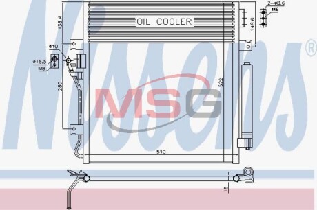 Радиатор кондиционера NISSENS 940461