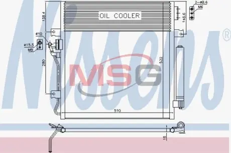 Конденсер кондиціонера NISSENS 940461