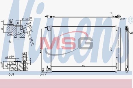 Радиатор кондиционера NISSENS 940519