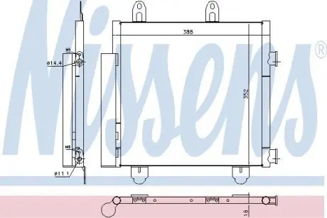 Радиатор кондиционера NISSENS 940522