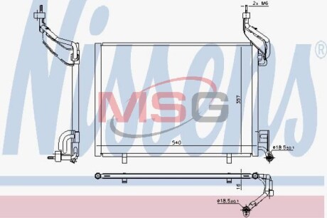 Радиатор кондиционера NISSENS 940540