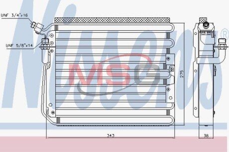 Радiатор кондицiонера NISSENS 940551