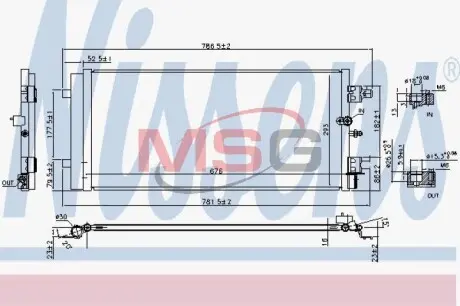 Радіатор кондиціонера NISSENS 940589