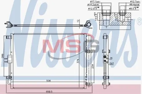 Радиатор кондиционера NISSENS 940598