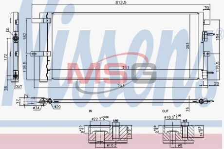 Радiатор кондицiонера NISSENS 940626