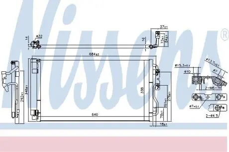 Конденсер кондиционера NISSENS 940628