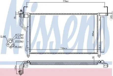 Радiатор кондицiонера NISSENS 940632