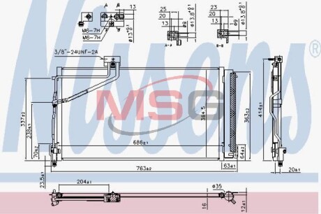 Радіатор кондиціонера NISSENS 940657