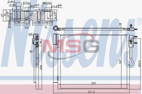 Радиатор кондиционера NISSENS 940677