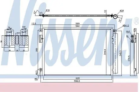 Радіатор кондиціонера NISSENS 940693