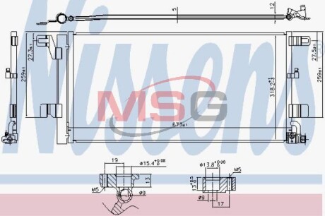 Радиатор кондиционера NISSENS 940752