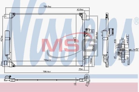 Радiатор кондицiонера NISSENS 940786