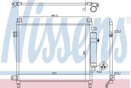Радиатор кондиционера NISSENS 940788
