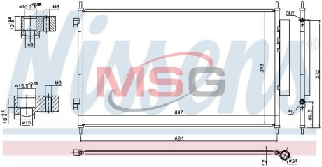 Конденсер кондиционера NISSENS 940811