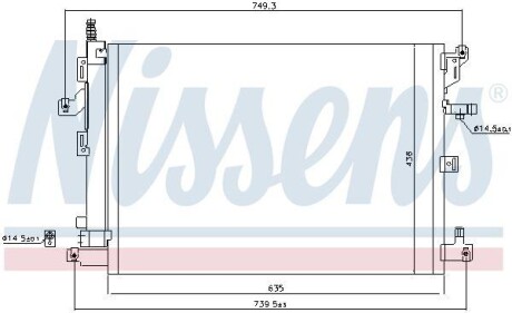 Радiатор кондицiонера NISSENS 940830