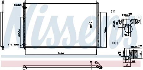 HONDA Радіатор кондиціонера (конденсатор) ODYSSEY 3.5 10- NISSENS 940837