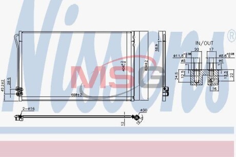 Радиатор кондиционера NISSENS 941054