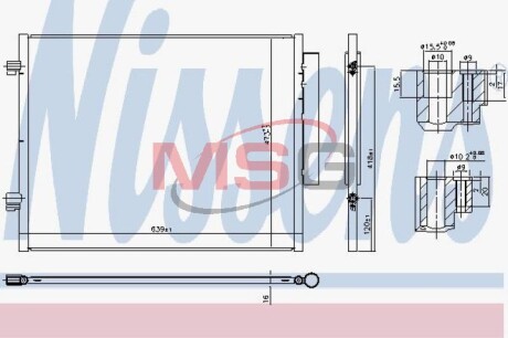 Радіатор кондиціонера First Fit NISSENS 941066