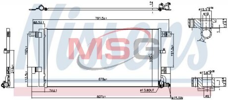 Радиатор кондиционера NISSENS 941076