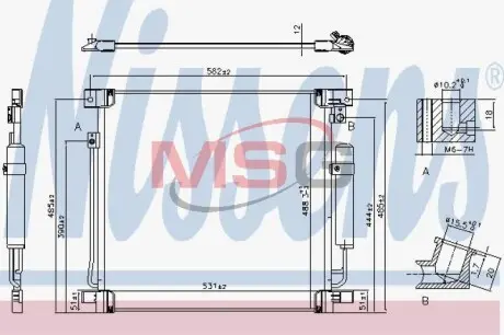 Радіатор кондиціонера NISSENS 941078