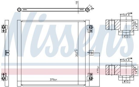 Радіатор кондиціонера NISSENS 941079