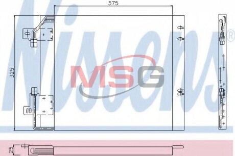 Радиатор кондиционера NISSENS 94114