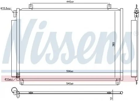 Радіатор кондиціонера NISSENS 941171